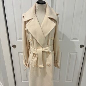 Polo by Ralph Lauren Winter White Wool Trench Coat